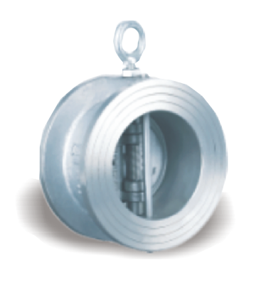 Stainless steel wafer double check valve