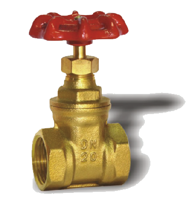 Brass gate valve