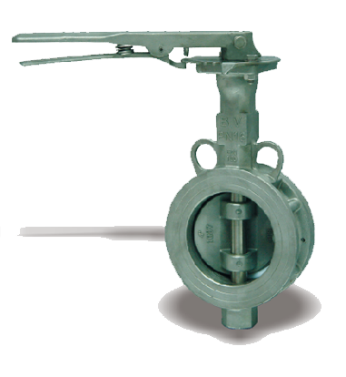 Handle stainless steel double eccentric butterfly valve